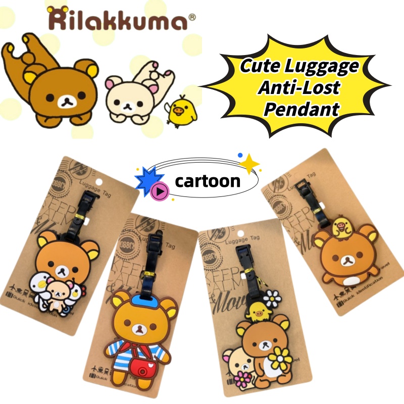 Travel Accessories Personalised - Étiquette de bagage personnalisée créative Rilakkuma,