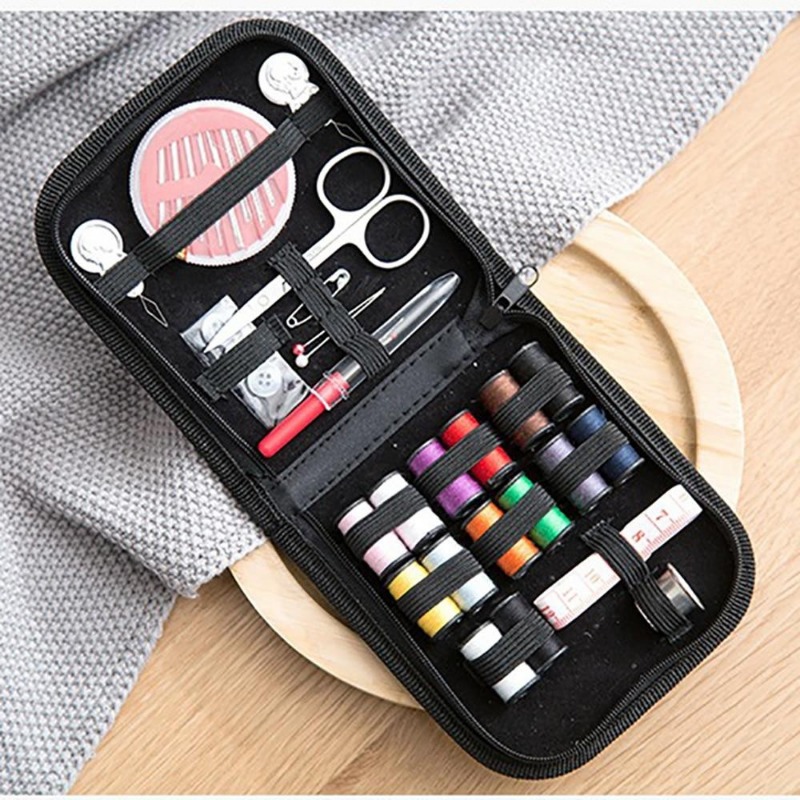 Travel Accessories Kit For Men - Kit de couture portable, mini boîte