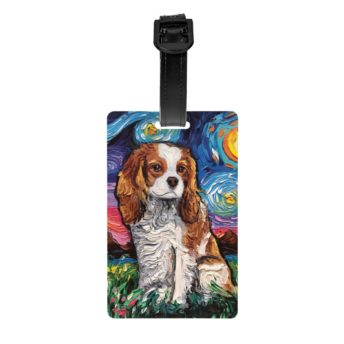 Travel Accessories For Dogs - Étiquette de bagage personnalisée Cavalier, King