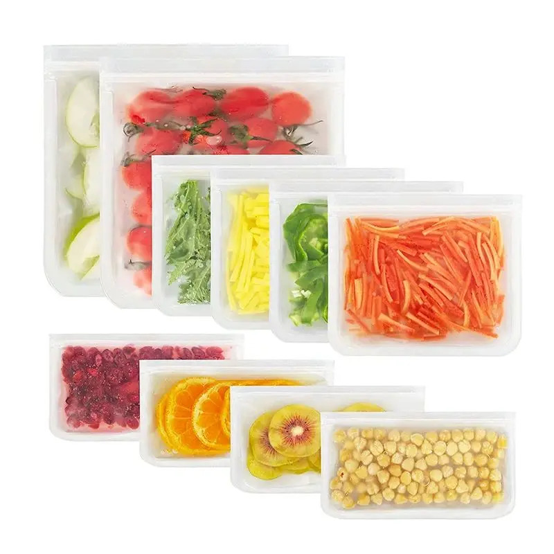 Reusable Zip Bag - Conteneurs de stockage des aliments en