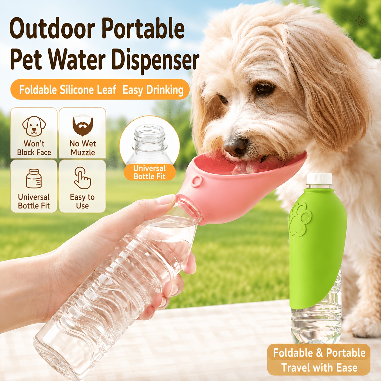 Travel Accessories For Dogs - Gourde portable pour chien, distributeur d'eau