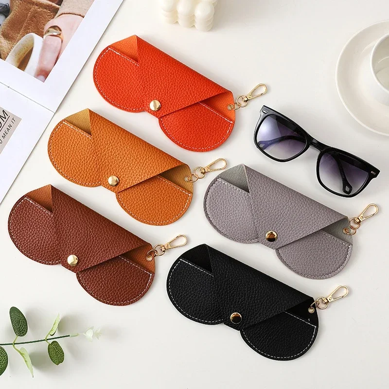 Travel Reading Accessories - Housse de lunettes en relief Litchi,