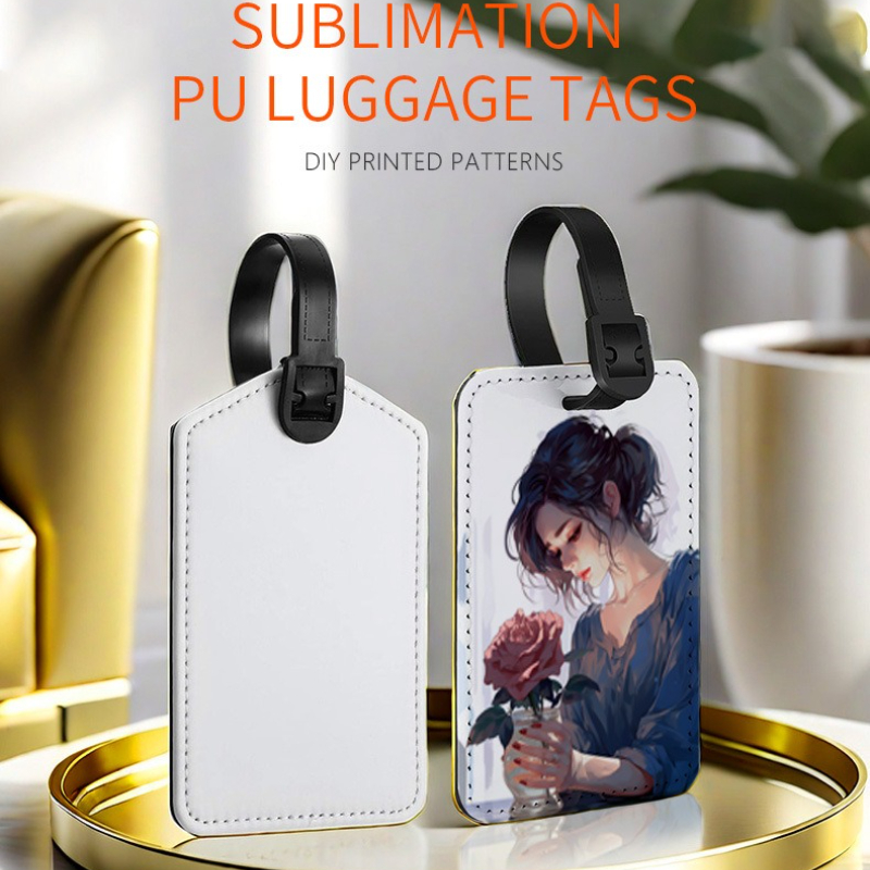 Travel Accessories Personalised - Étiquettes de bagage en cuir PU