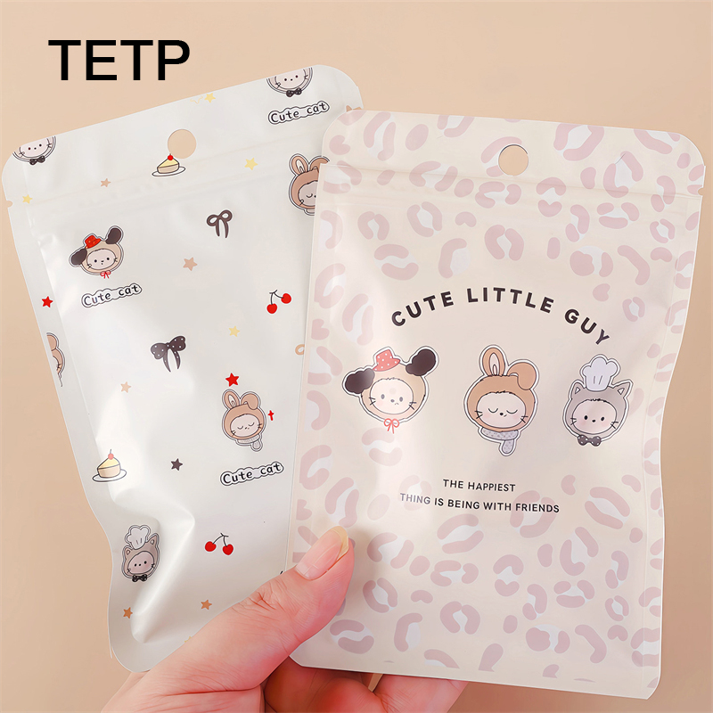 Reusable Zip Bag - TETP 100 pièces feuille d'aluminium dessin