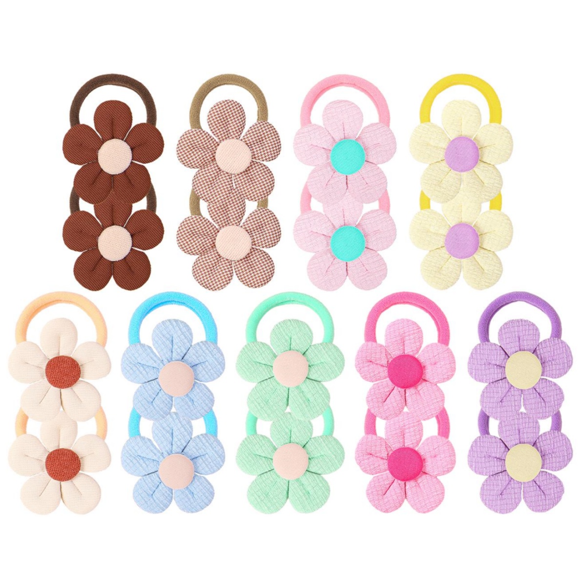 Travel Accessories Teens - 18 pièces tournesol cheveux cravates enfants