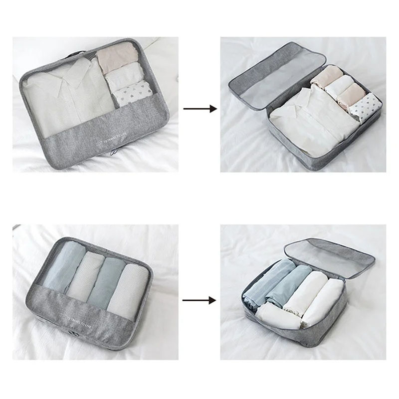 Ensemble de 7 cubes de rangeme - Travel Accessories Kit For Men avis et prix