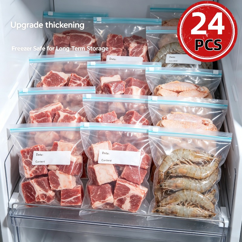 24 sacs de conservation alimen - Reusable Zip Bag avis et prix