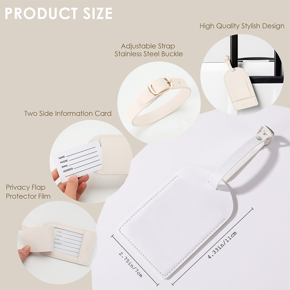 Étiquette de valise en cuir PU - Travel Accessories Personalised avis et prix