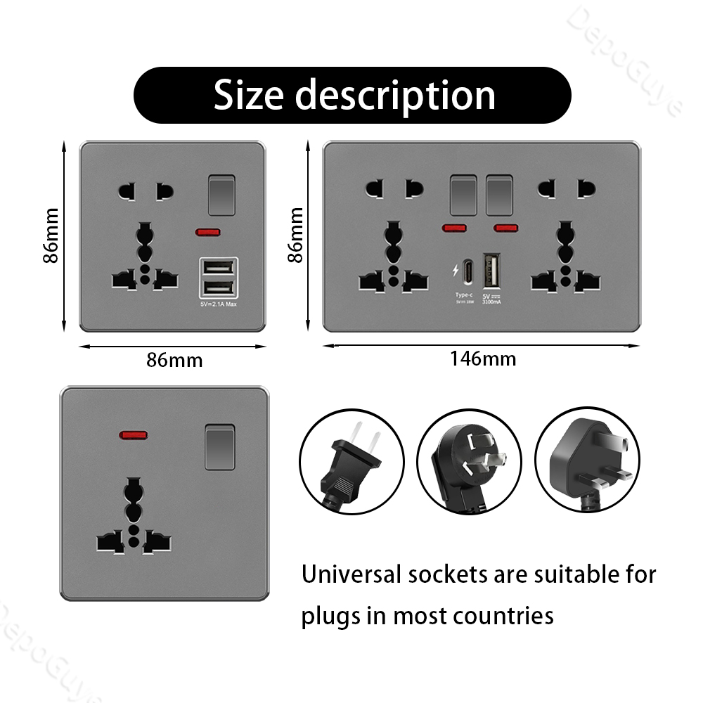 UK 13A avec USB type-c 18W pri - Travel Accessories Uk avis et prix