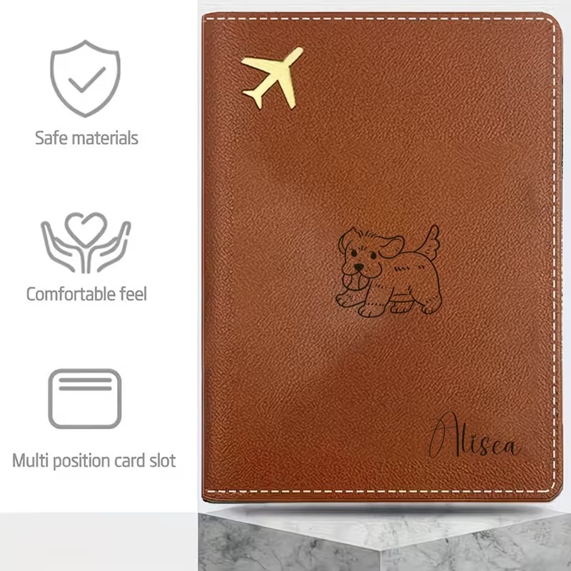 Protège-passeport personnalisé - Travel Accessories For Dogs avis et prix