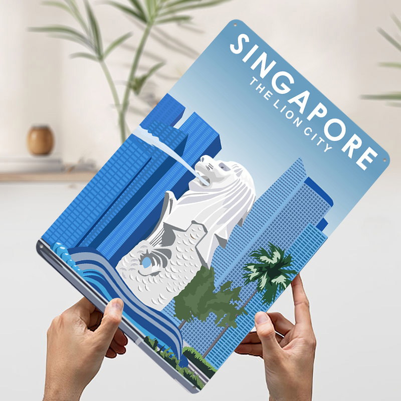 Affiche murale personnalisée e - Travel Accessories Singapore avis et prix
