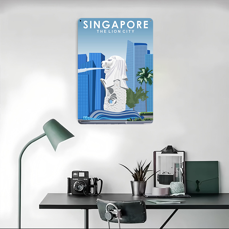 Affiche murale personnalisée e - Travel Accessories Singapore avis et prix